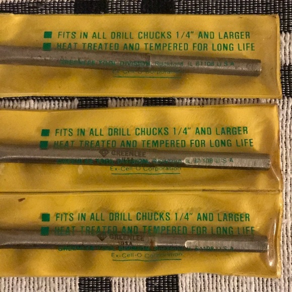 Vintage Greenlee 33A Wood Boring Spade Bits~3/4” & 1” - Picture 9 of 10